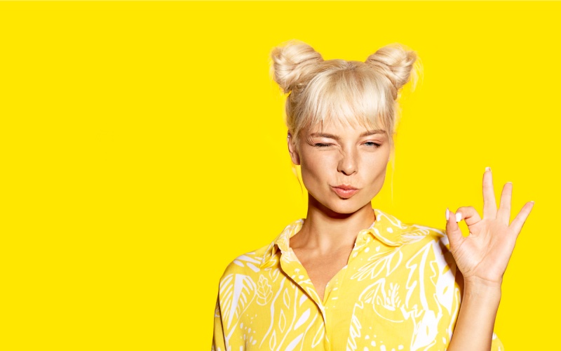 Space buns are a fun way to pull your hair up for the summer.