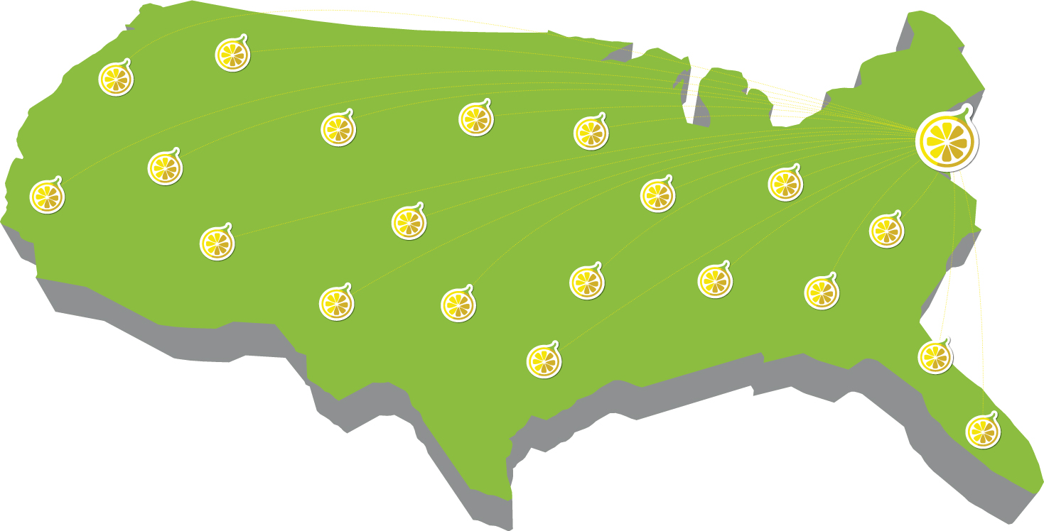 Lemon Tree Franchise Map
